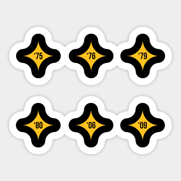 Championship Series - Steelers Sticker by YinzerTraditions